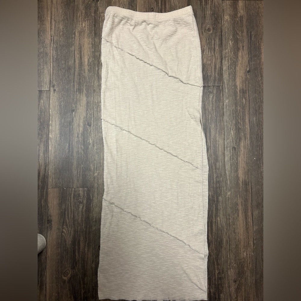 Princess Polly Oscar Split Maxi Skirt in Beige